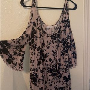 Open shoulder blouse